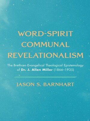 cover image of Word-Spirit Communal Revelationalism